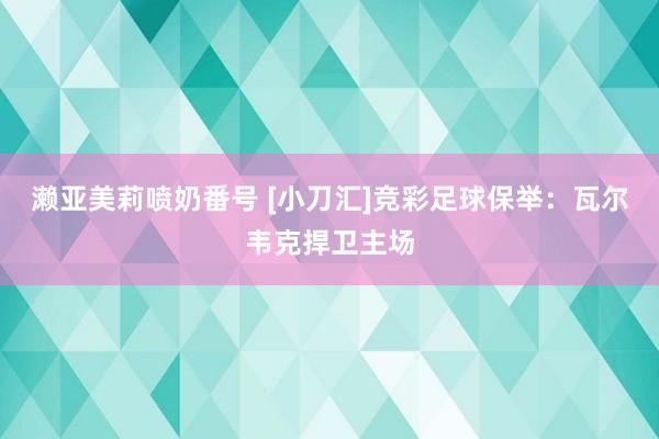 濑亚美莉喷奶番号 [小刀汇]竞彩足球保举：瓦尔韦克捍卫主场